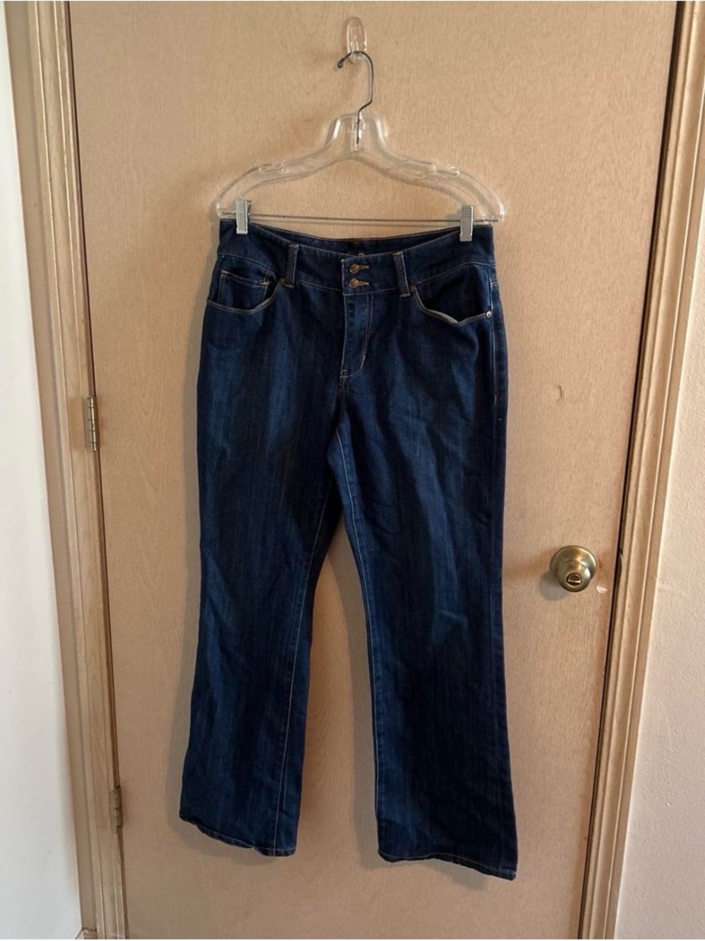 Seven7 Dark Blue Bootcut Jeans